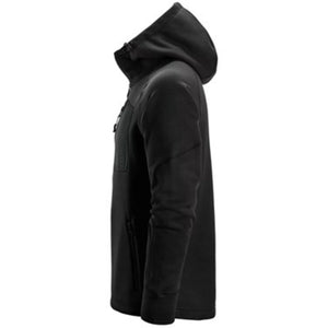 Snickers 8041 FlexiWork Full Zip Fleece Hoodie - Black