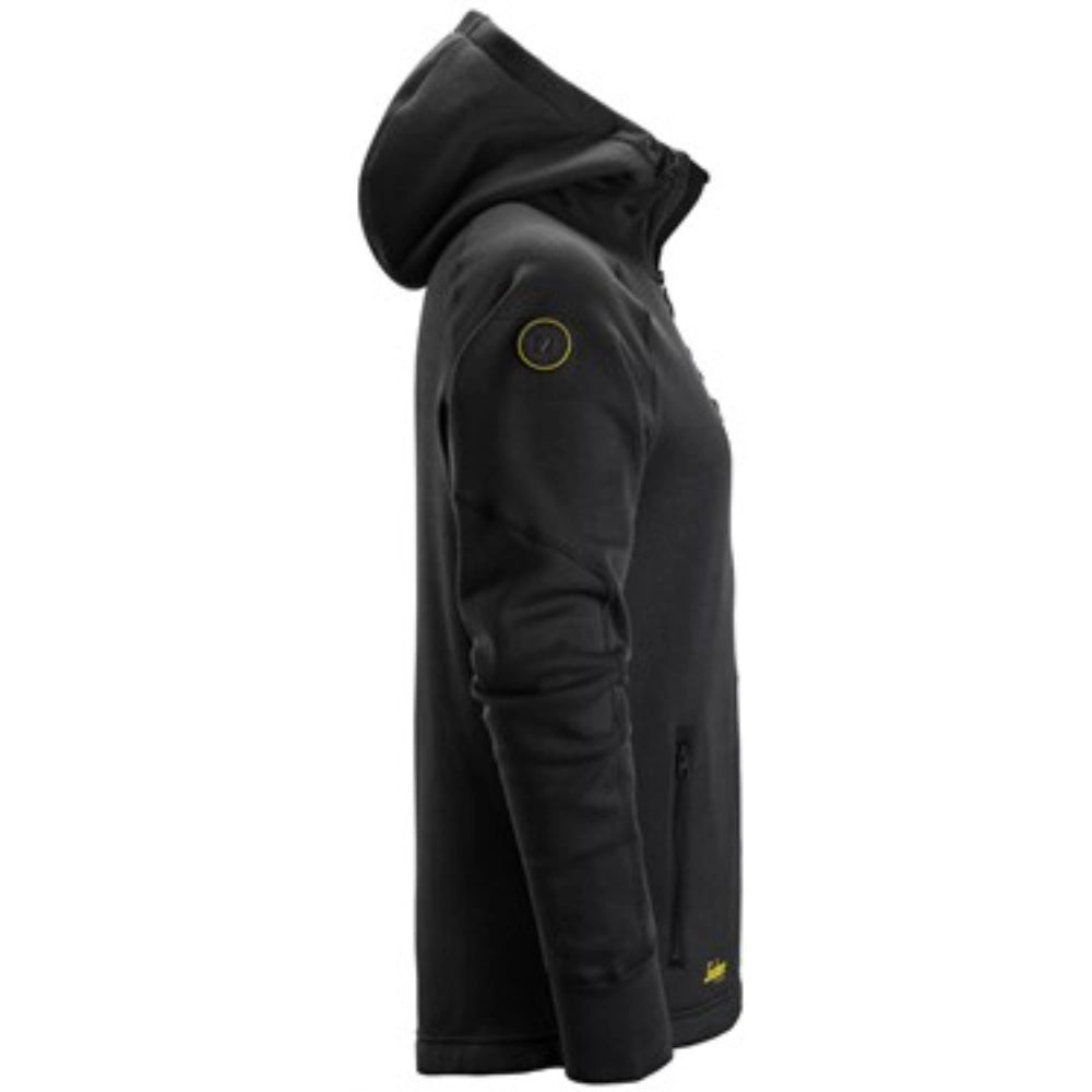 Snickers 8041 FlexiWork Full Zip Fleece Hoodie - Black