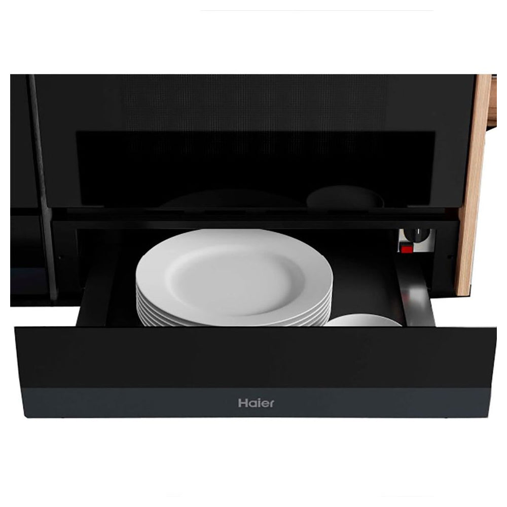 Haier 60CM 20 lITRE Built-In Electric Warming Drawer - Black | HWO15NWD6XB1