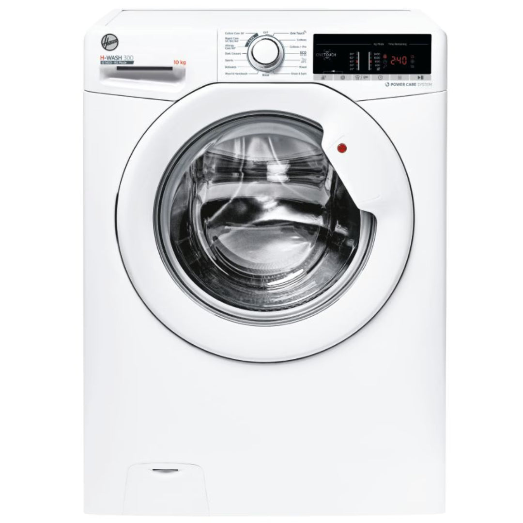 Hoover H-Wash 300 10KG 1400 Spin Washing Machine - White | H3W410TAE/1-80