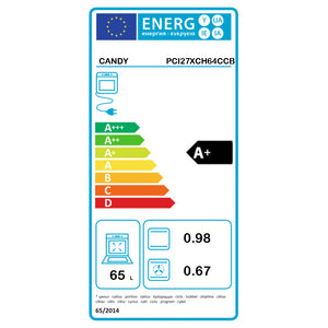 Candy Built In Electric Single Oven and Ceramic Hob Pack - Black | PCI27XCH64CCB