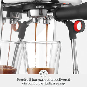 Sage The Bambino Plus Coffee Machine - Brushed Stainless Steel | SES500BSS4GUK1