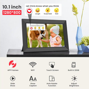 Essentials Digital Photo Frame 10.1 Inch Touch Screen 16Gb with Wifi - Black | HN-DPF1006-EA