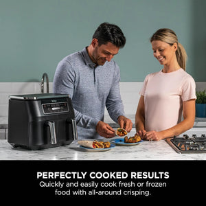 Ninja Foodi 4 in 1 Dual Zone Air Fryer 7.6 LItre - Black | AF200UK
