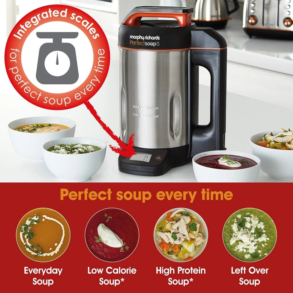 Morphy Richards 1.6 Litre Soup Maker with Integrated Weighing Scales | 501025