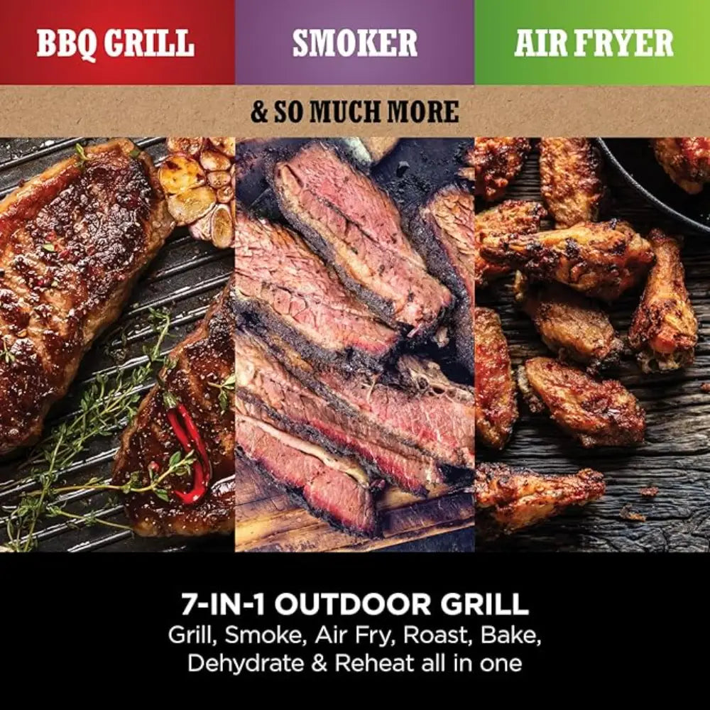 Ninja Woodfire Electric BBQ Grill & Smoker and Air Fryer | OG701UK