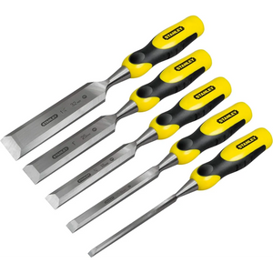 Stanley DYNAGRIP Chisel with Strike Cap Set 5 Piece with Oil Stone | STA516421