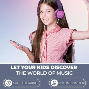 Philips Over Ear Kids Headphones Wired - Pink / Purple | SHK2000PK/00