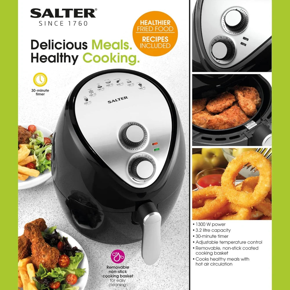 Salter Single Drawer Air Fryer 3.2 Litre | EK2818