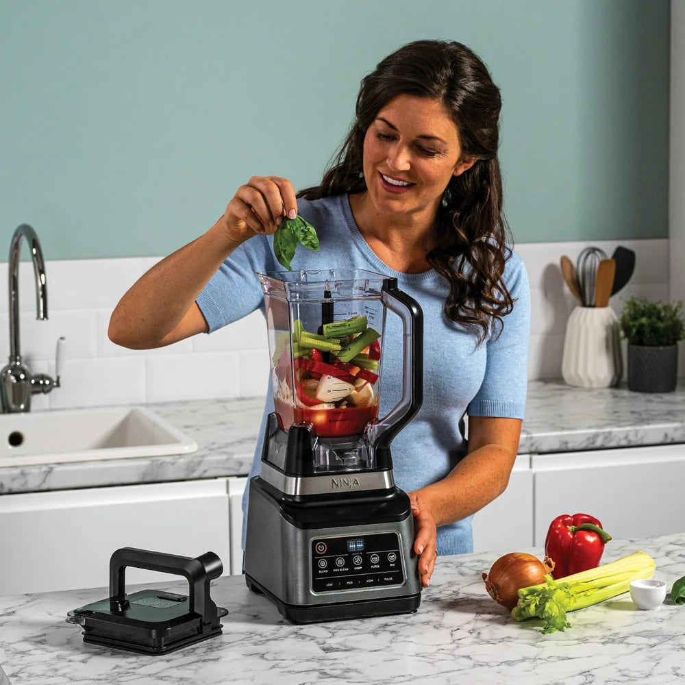 Ninja 3-in-1 Food Processor and Blender with Auto-IQ | BN800UK