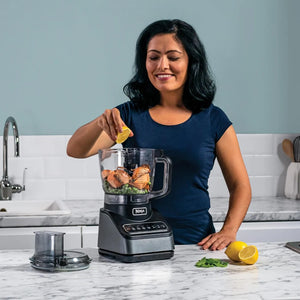 Ninja 2.1 Litre Food Processor With Auto IQ 850W - Grey | BN650UK