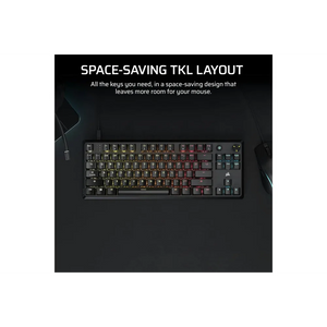 CORSAIR K70 CORE TKL RGB Mechanical Gaming Keyboard - Black | 106-CH-911911E-UK