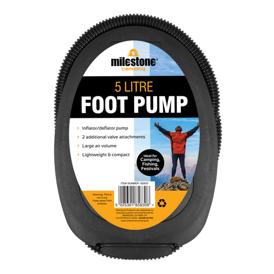 Milestone 5 Litre Foot Pump | 85830