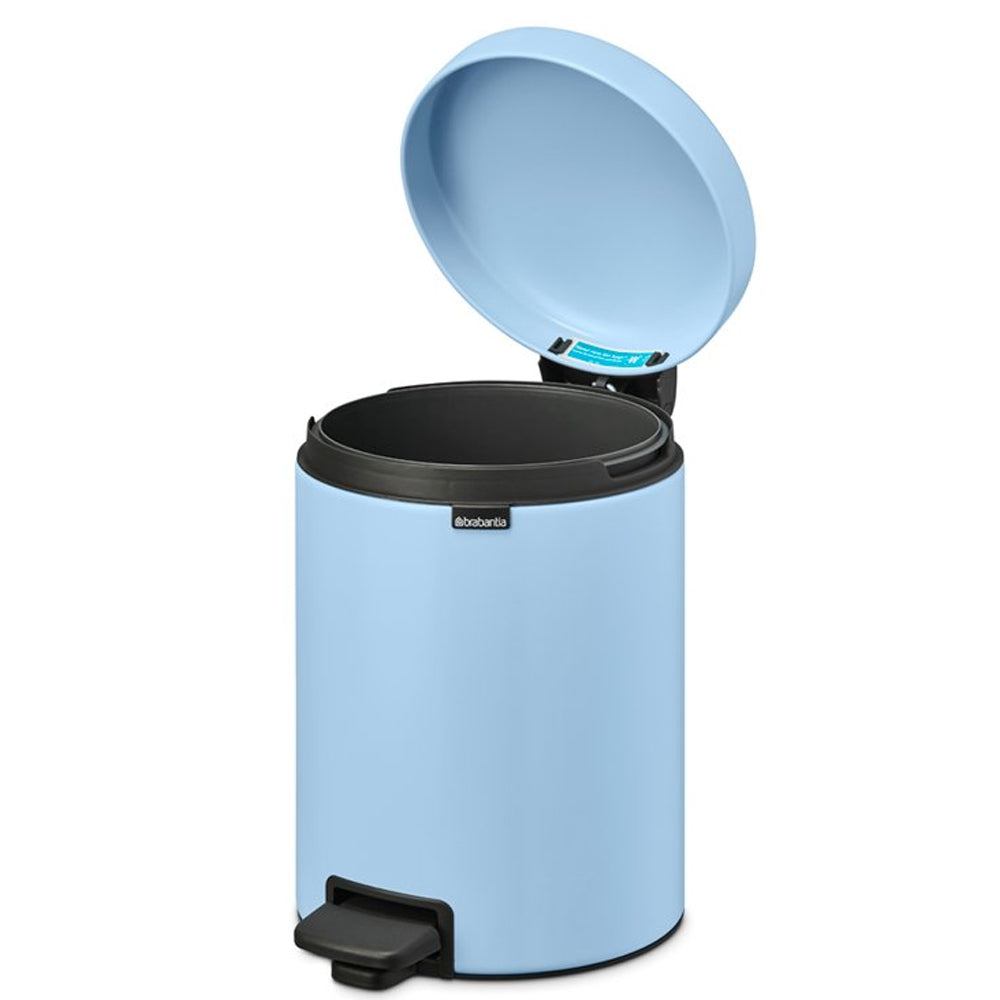Brabantia 3 Litre New Icon Pedal Bin - Dreamy Blue | 202582