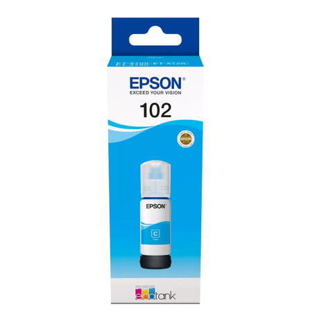 Epson 102 EcoTank Printer Ink Bottle 70ml - Cyan | C13T03R240