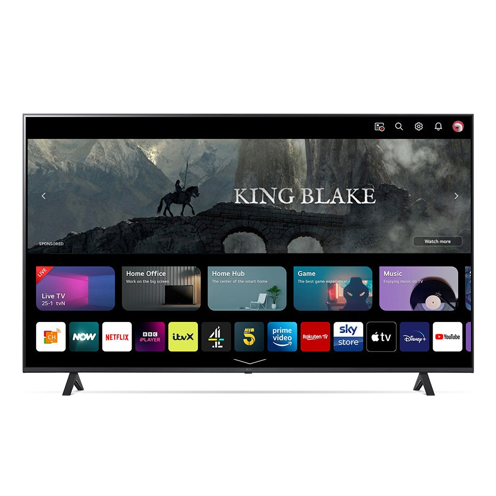 LG 43" UR78 4K UHD LED Smart TV - Black | 43UR78006LK.AEK