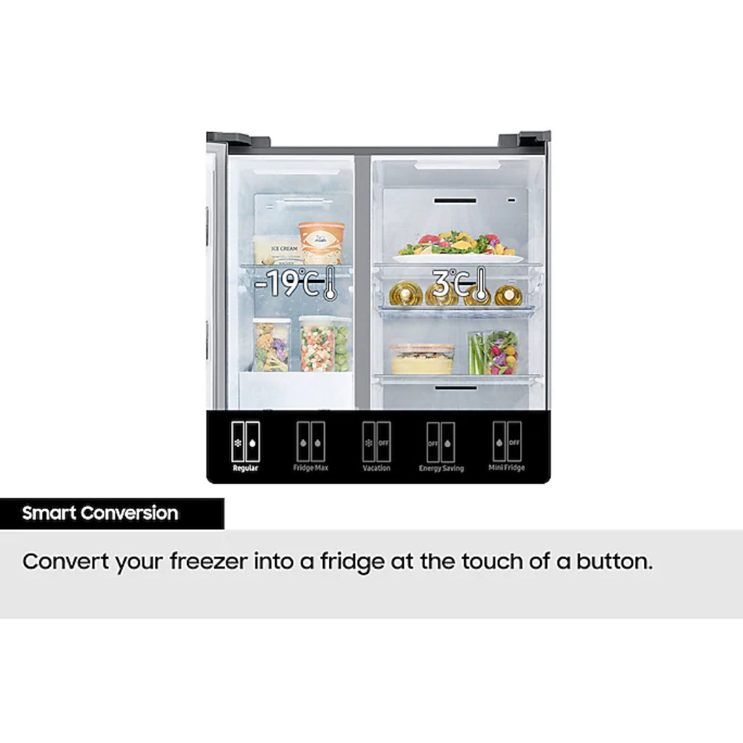 Samsung Series 7 Frost Free American Fridge Freezer Plumbed - Stainless Steel RS67A8811S9/EU