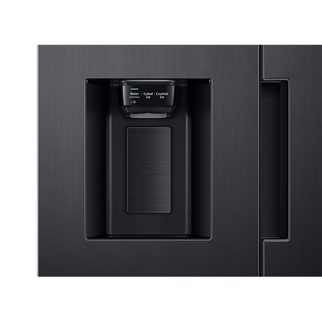 SAMSUNG Series 7 SpaceMax American Style Plumbed Fridge Freezer - Black | RS67A8811B1/EU