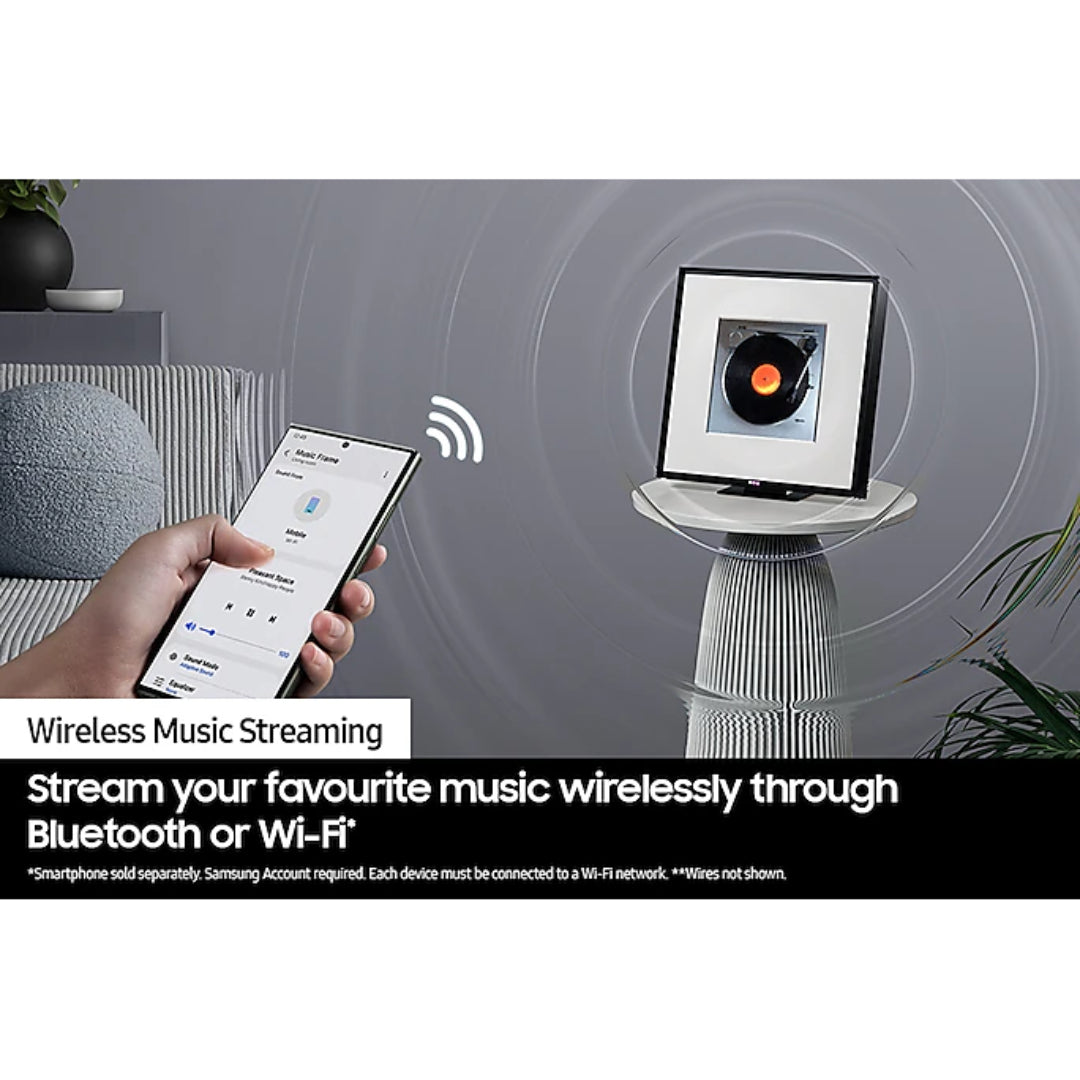 Samsung Music Frame Wireless Smart Speaker 2 Channel - Black | HW-LS60D