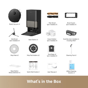 Dreame L40S Pro Ultra Wet and Dry Robot Vac Vacuum Cleaner - Black | RLL74CE-BK