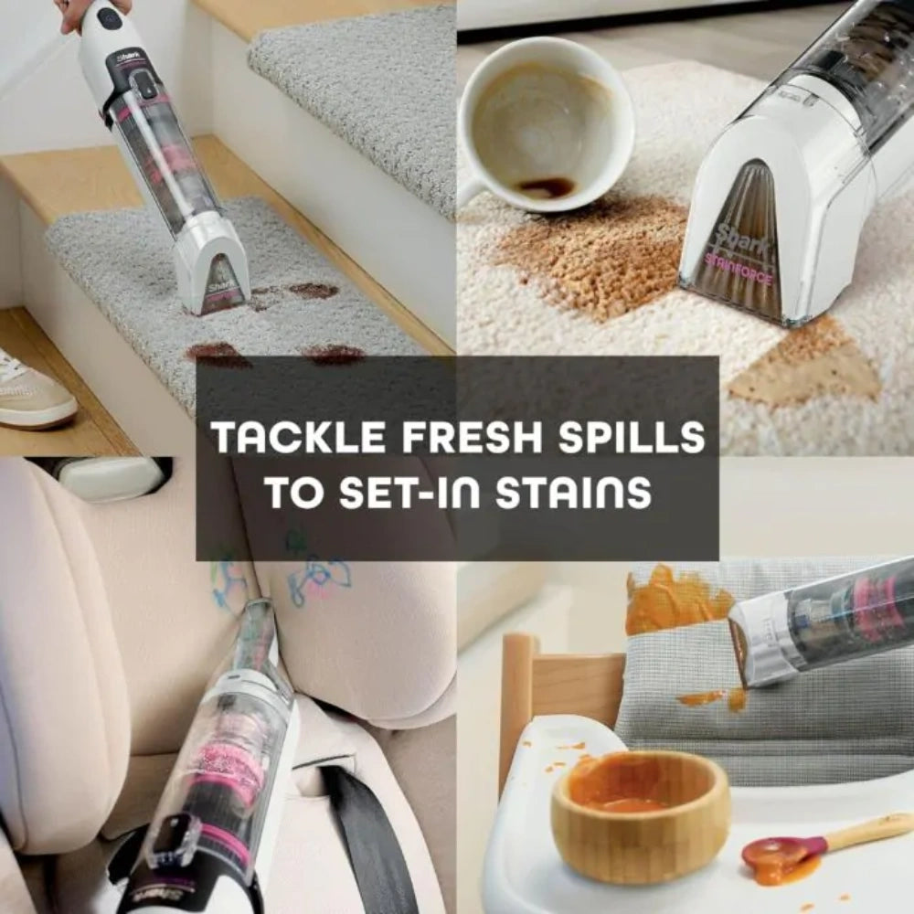 Shark StainForce Stain Destroyer Cordless Spot Cleaner - White | HX100UKT