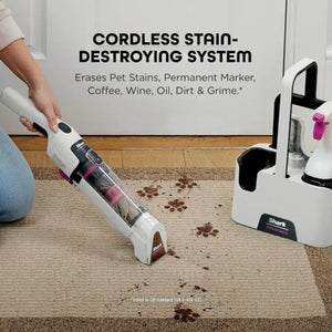 Shark StainForce Stain Destroyer Cordless Spot Cleaner - White | HX100UKT