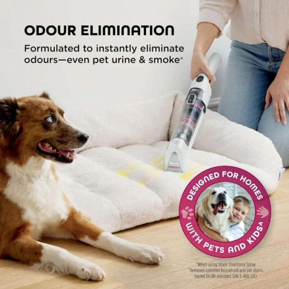 Shark StainForce Stain Destroyer Cordless Spot Cleaner - White | HX100UKT