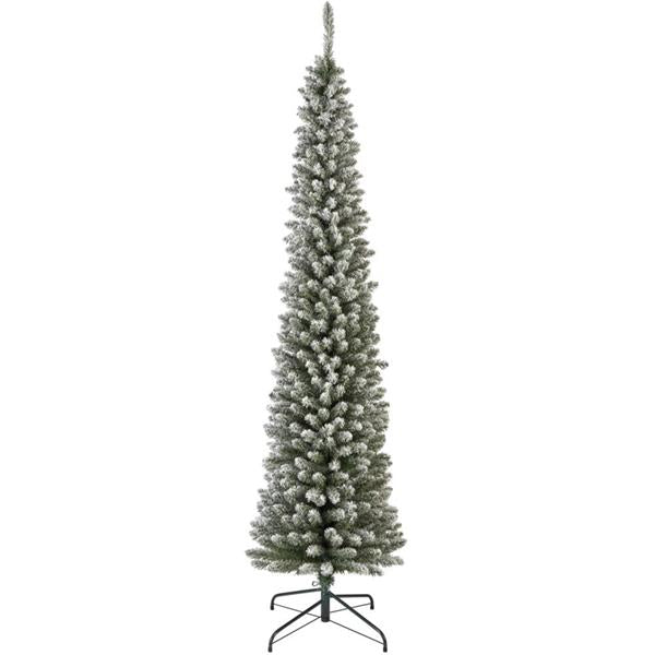 Everlands Snowy Pencil Pine Christmas Tree 8ft 2.4 Metre | 9684023