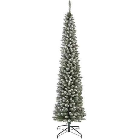 Everlands Snowy Pencil Pine Christmas Tree 8ft 2.4 Metre | 9684023