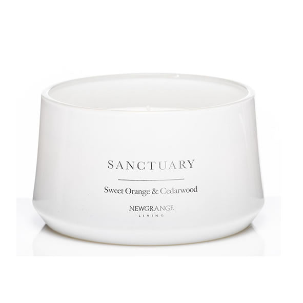 Newgrange Living Luxury 3 Wick Candle - Sanctuary Sweet Orange and Cedarwood