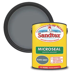 Sandtex Smooth Masonary Paint 5 Litre - Slate Grey | 5070384
