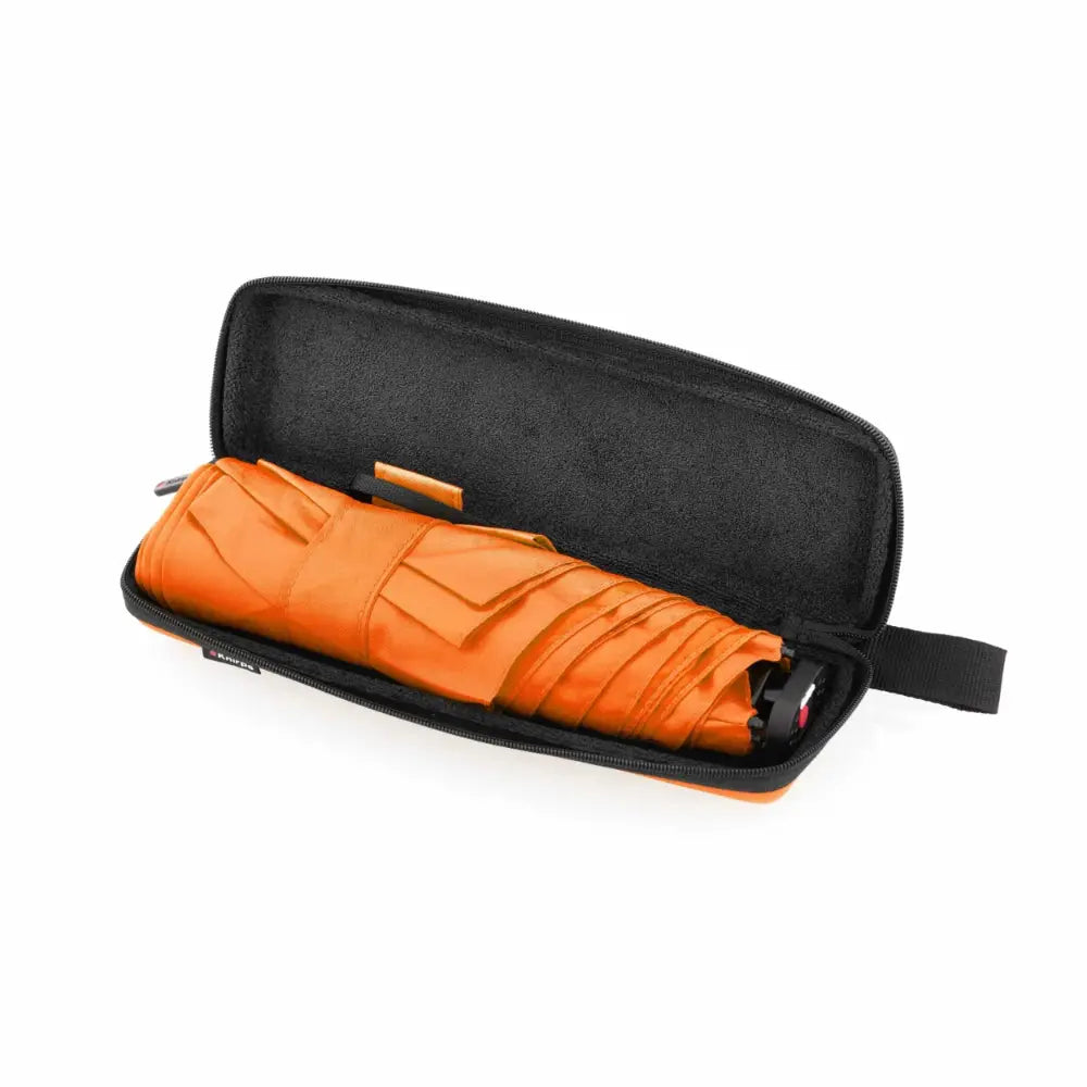 Knirps X4U Ultra Light Slim Manual Umbrella with Dry Case - Neon Orange | 9560308801