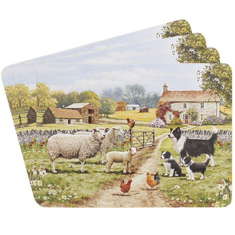 Dunlevy Collie Sheep Coaster Set of 4 | PG6843