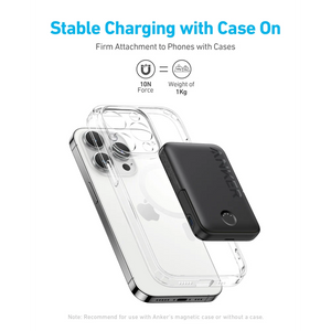 Anker 322 MagGo Wireless Power Bank 5000mAh 7.5W - Black | A1618G11