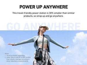 Anker Solix C300X DC Portable Power Station ( Backup Battery ) 300W | A1728011