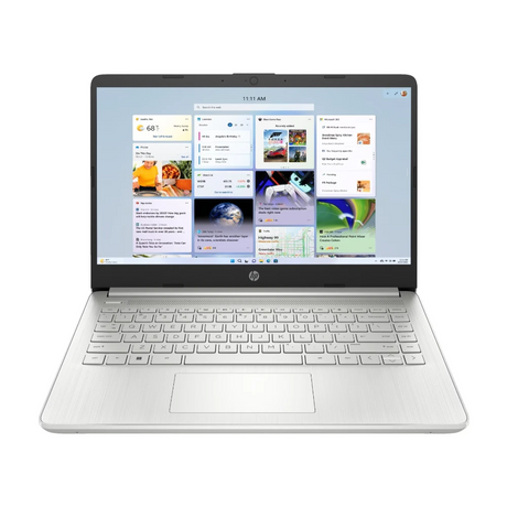 HP Intel Core i3 i3-1215U Laptop 4GB RAM 128GB SSD - Silver | 14s-DQ5013NA