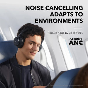 Soundcore Space One Wireless Bluetooth Noise Cancelling Headphones - Black | A3035G11