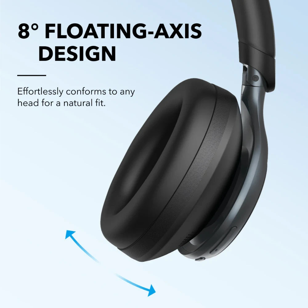 Soundcore Space One Wireless Bluetooth Noise Cancelling Headphones - Black | A3035G11