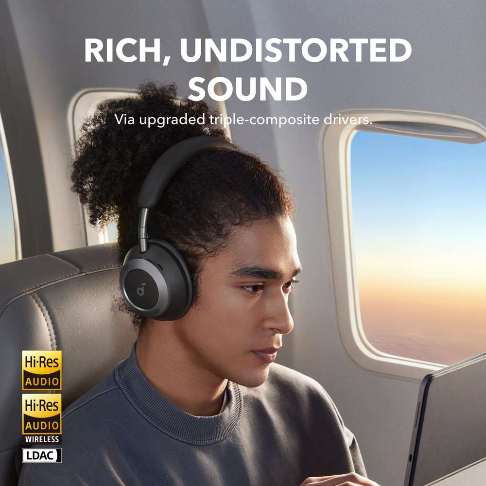 Soundcore Space One Pro Noise Cancelling Headphones - Black | A3062G11
