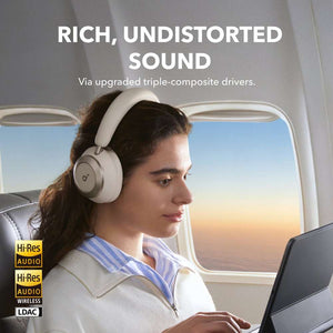 Soundcore Space One Pro Noise Cancelling Headphones - White | A3062G21