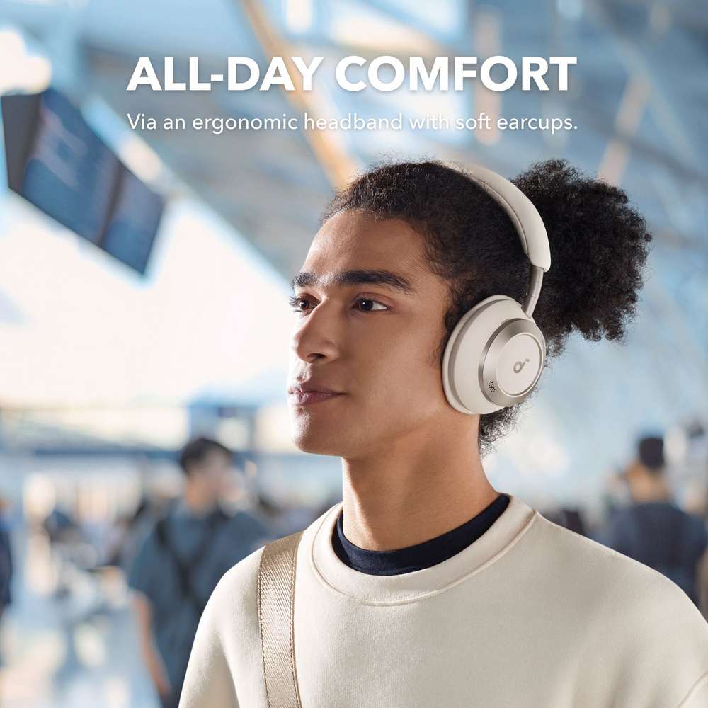 Soundcore Space One Pro Noise Cancelling Headphones - White | A3062G21