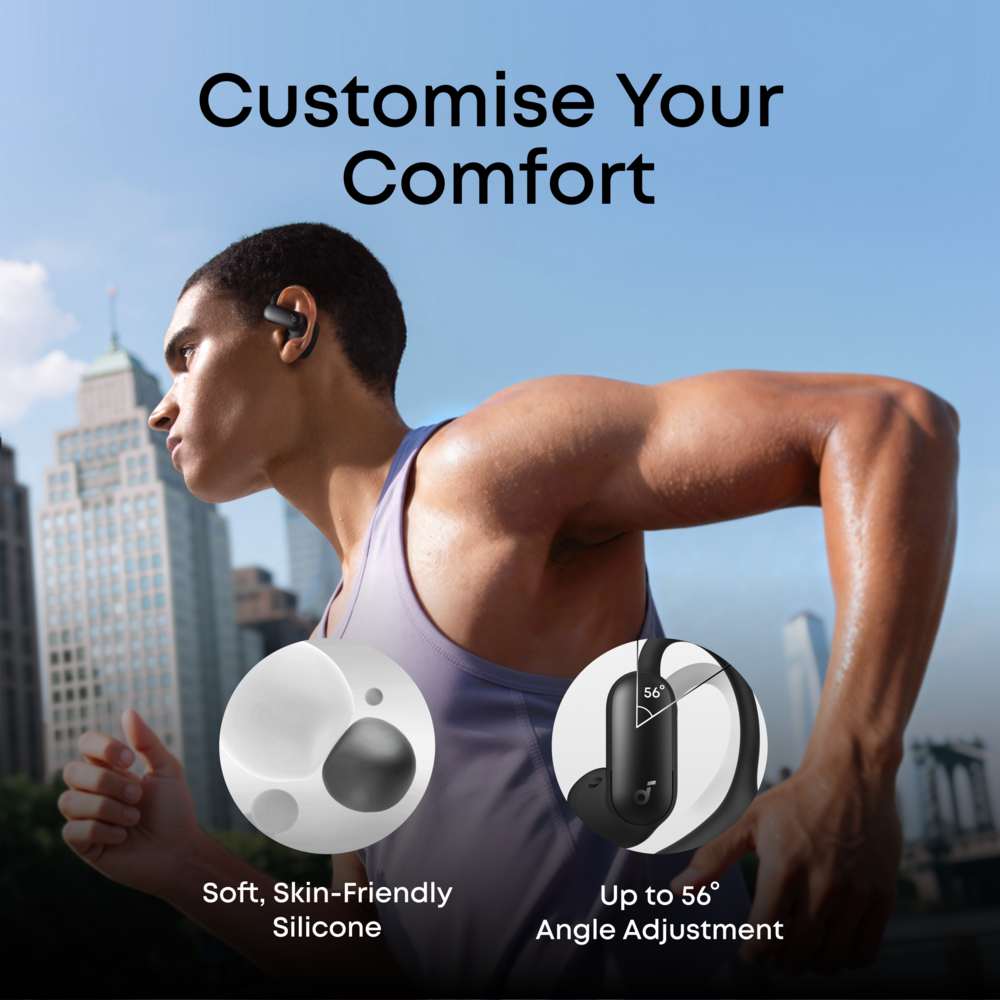 Soundcore Aerofit 2 Pro True Wireless Noise Cancelling Earphones - Black | A3875G11