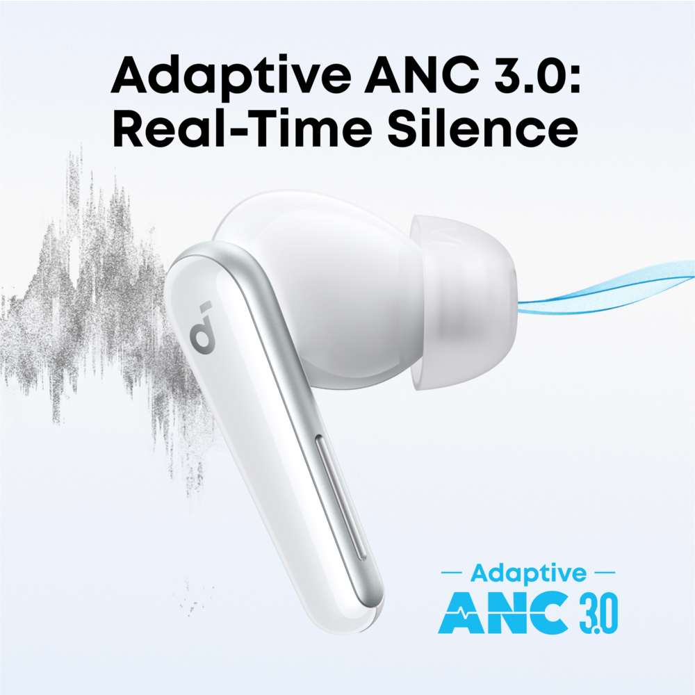 Soundcore Liberty 5 Active Noise Cancelling Earbuds - White | A3957G21