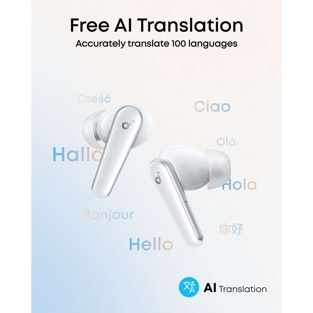 Soundcore Liberty 5 Active Noise Cancelling Earbuds - White | A3957G21