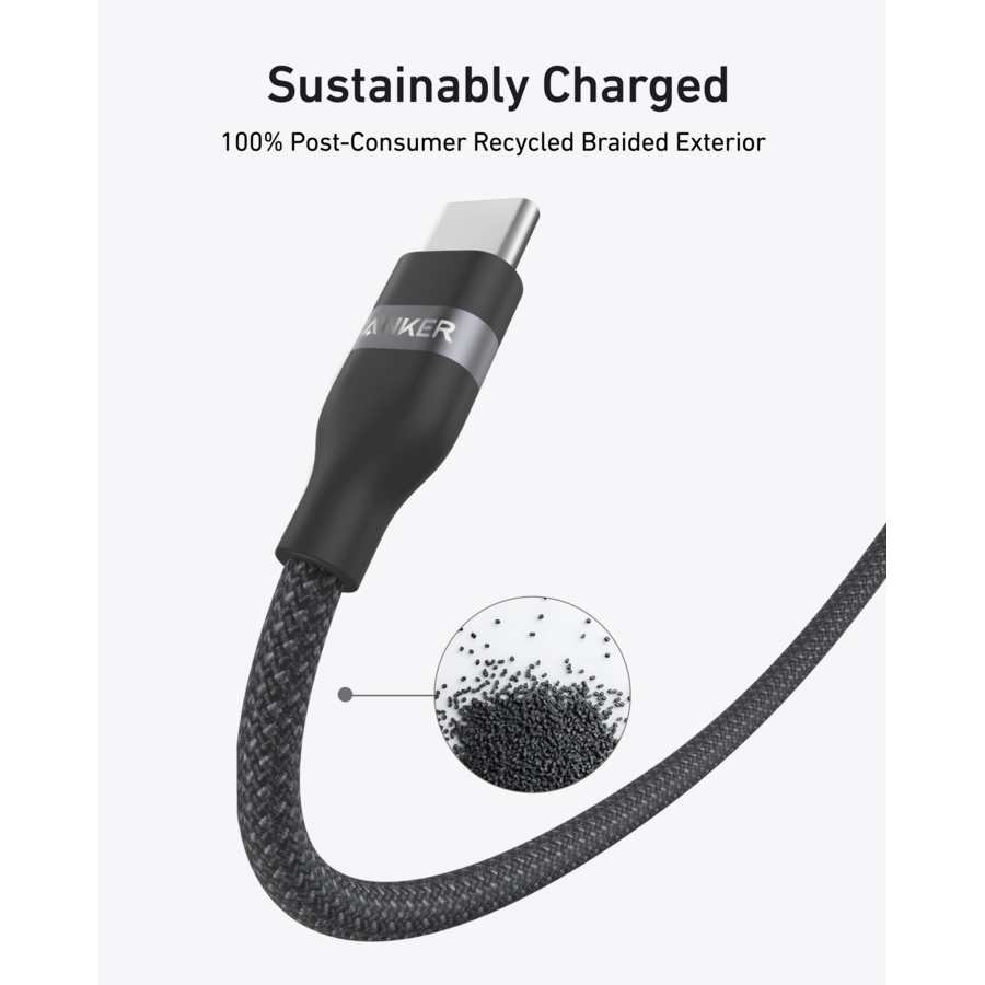 Anker 90cm USB C to USB C 240W Charging Cable - Black | A82E2H11