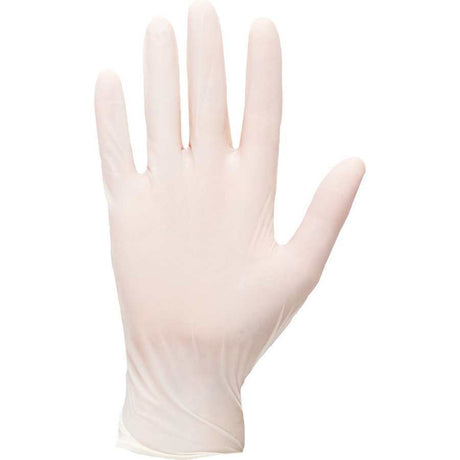 Portwest Powdered Latex Disposable Gloves 100 Pack - White
