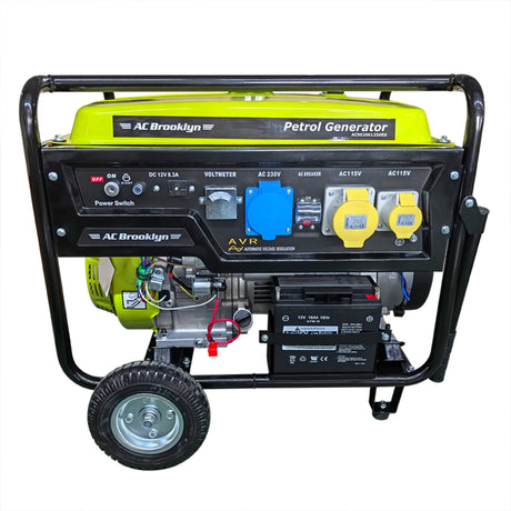 AC Brooklyn 12.5kVA 21hp 9500w Petrol Generator with Key Start 550cc