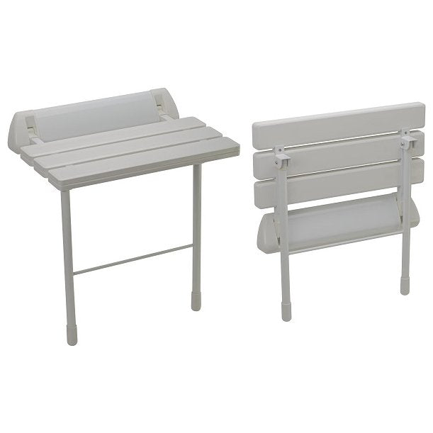 Assist Wall Mounted Folding Shower Seats With Legs | AFSS2L