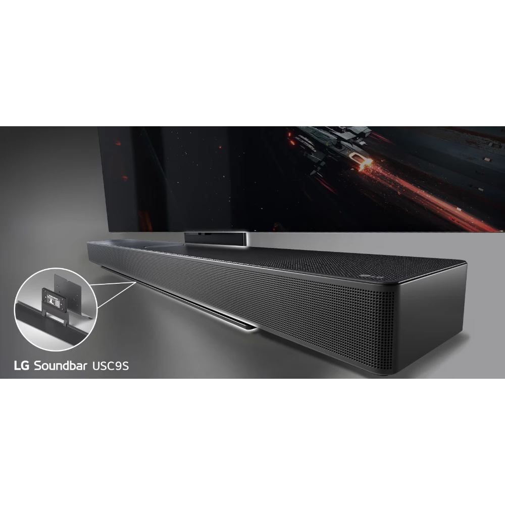 LG USC9S 3.1.3ch Soundbar with Wireless Subwoofer - Black | USC9S