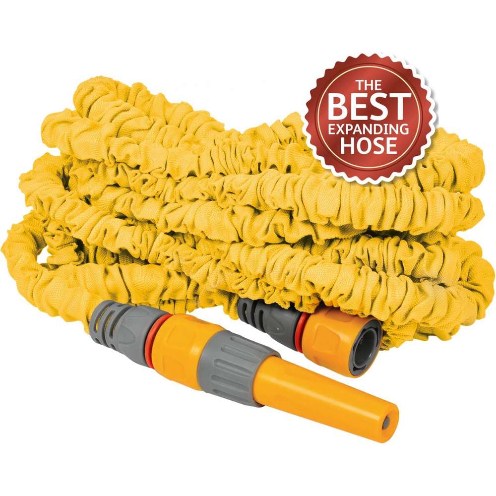 Hozelock Superhoze 7.5 Metre Expanding Anti Kink Hose - Yellow | AVC100003773
